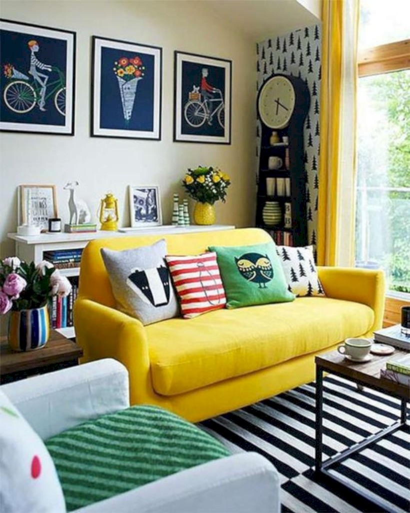 Colorful living room