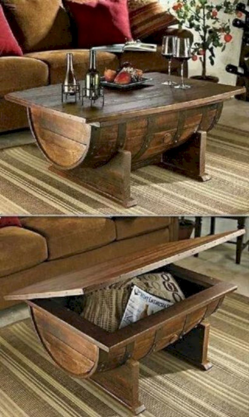 Cool half barrel table