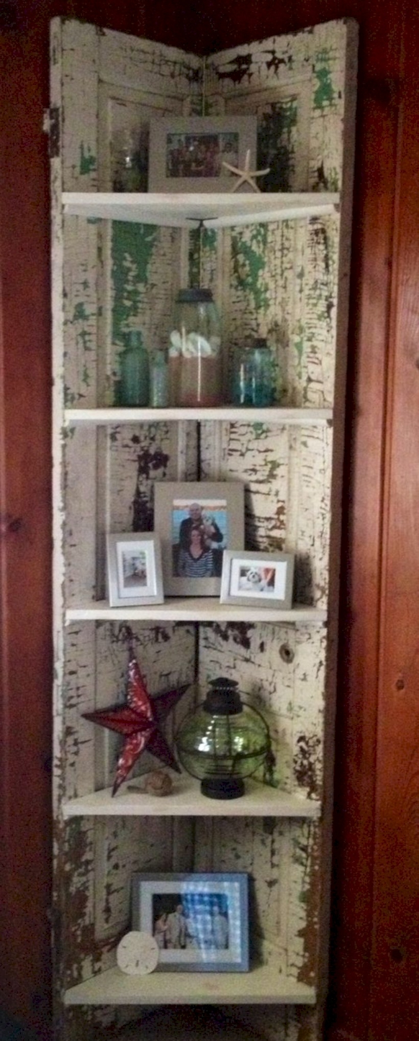 Corner shelving for willow tree figurines