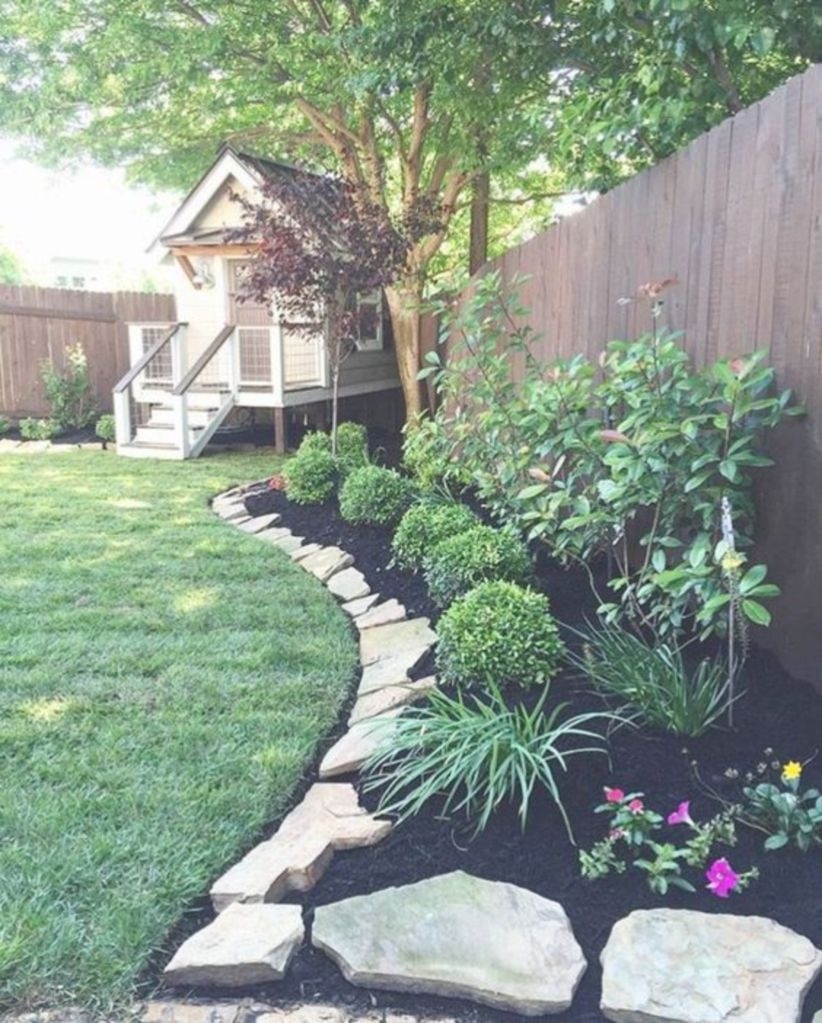 Genius borderline with rock edging ideas