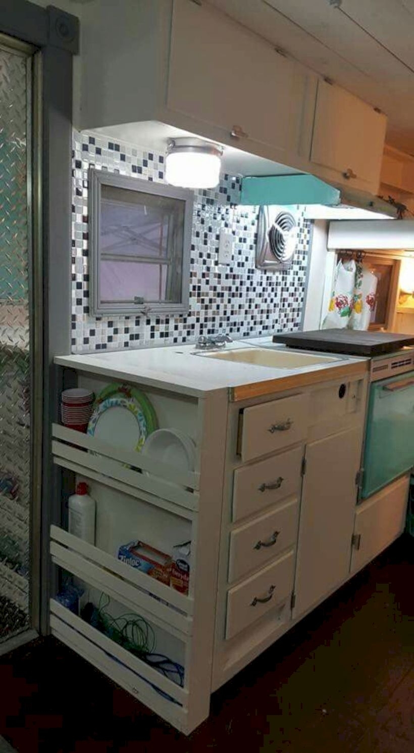 Kitchen cabinets in rv