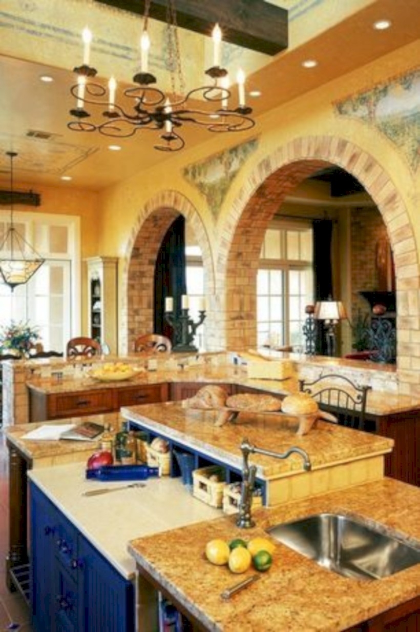 Kitchen design in mediteranean style