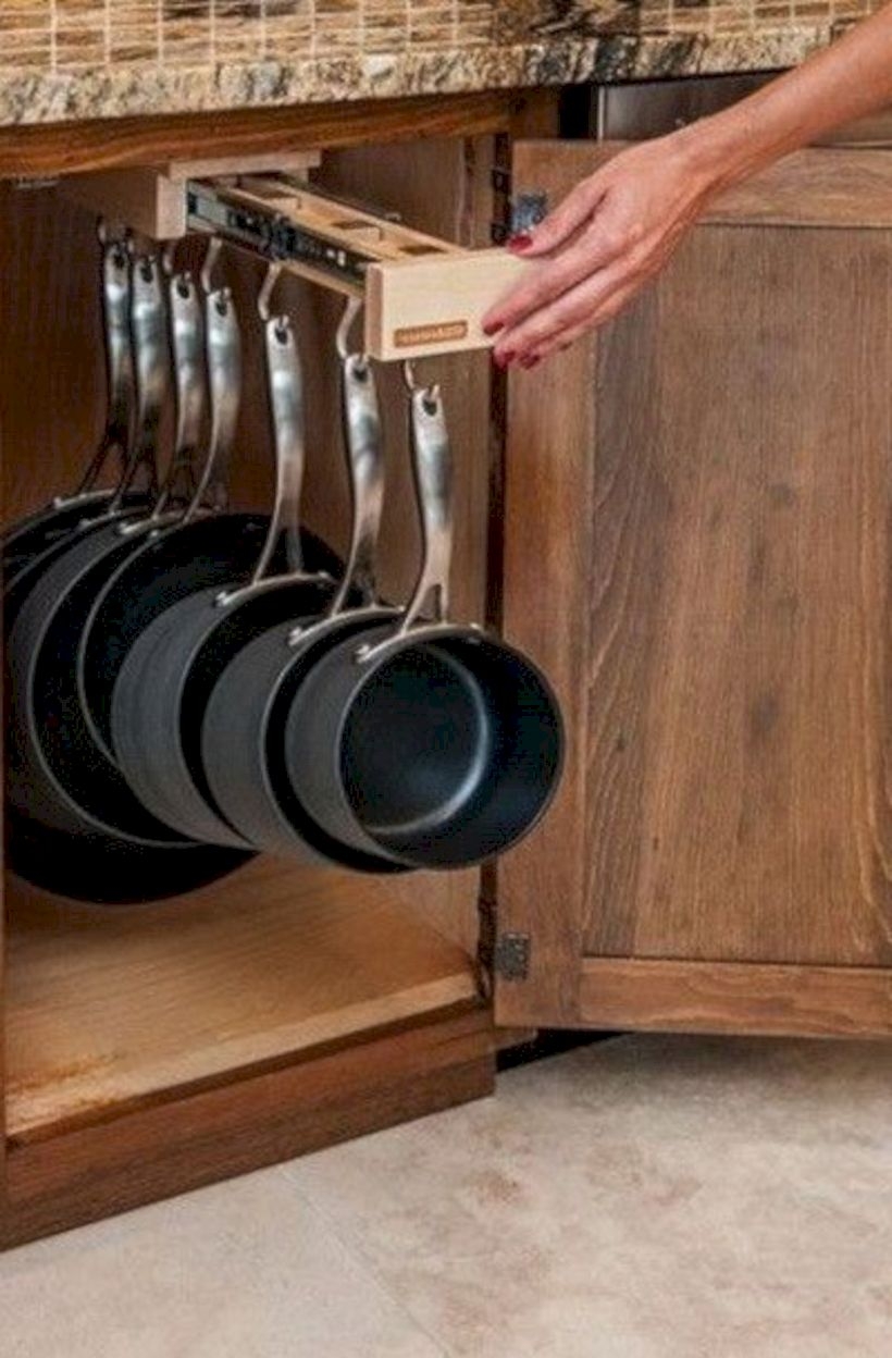 Kitchen pots and pans storage ideas