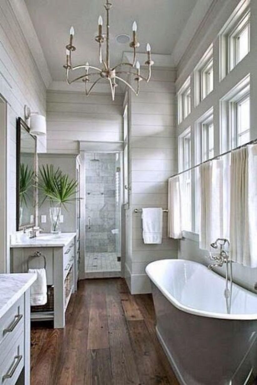 Modern farmhouse bathroom makeover reveal