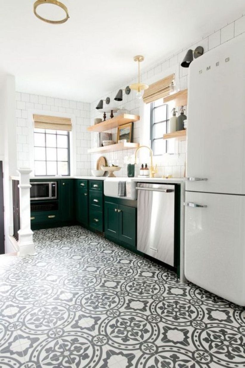 Patterned kitchen floors that got it right