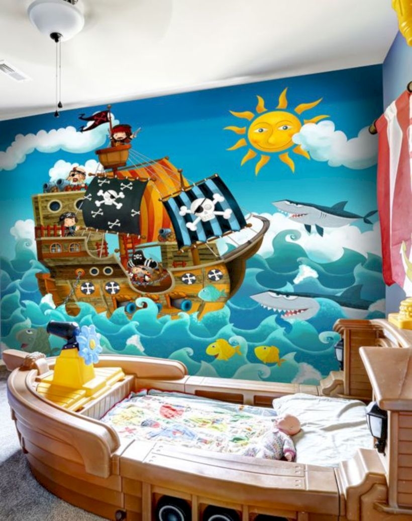 Pirates wall mural