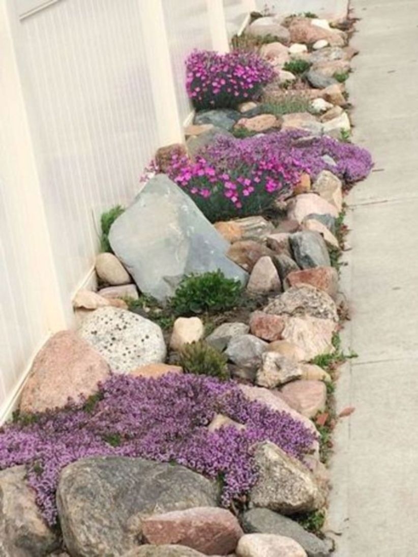 Rock edging ideas for borderline garden