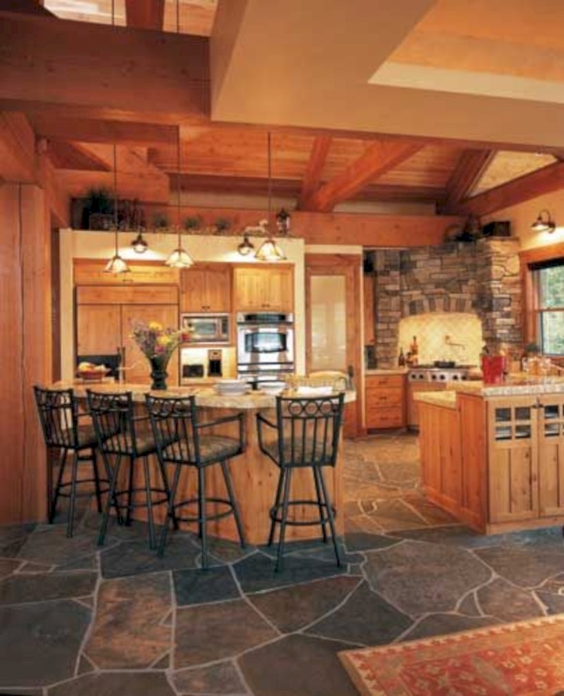 Slate kitchen flooring