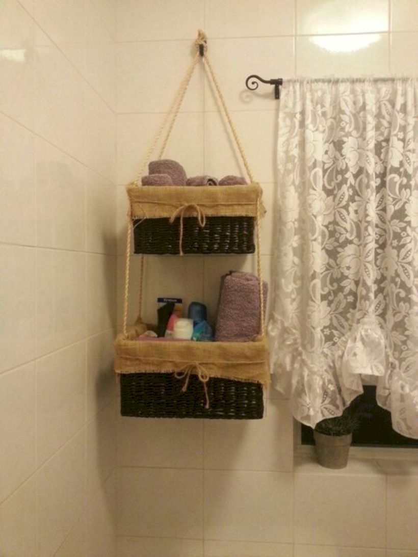 Small bathroom storage solution
