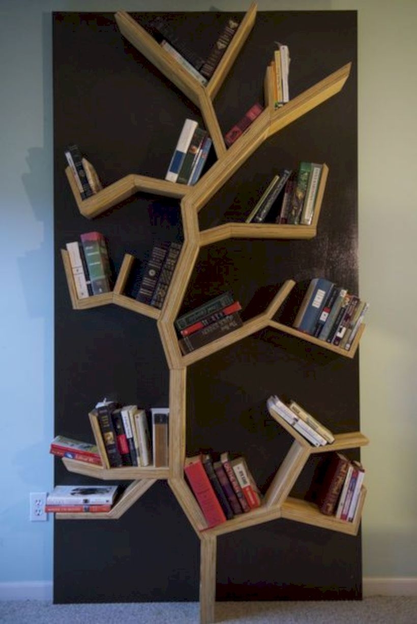 Tree bookshelf diy