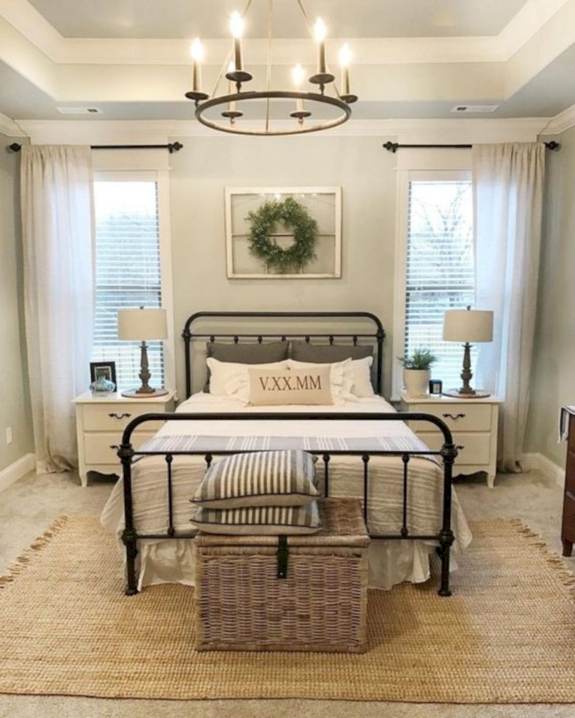 Urban farmhouse master bedroom