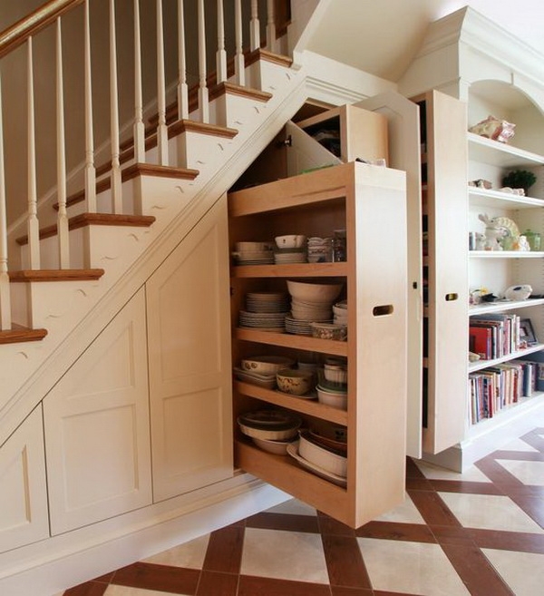 4 dishes-and-tableware-storage-under-the-stairs
