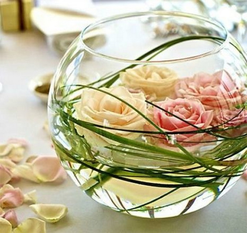 9. white roses in jar