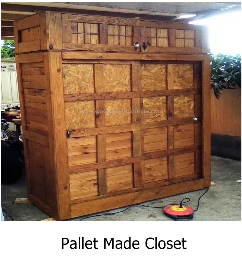 Pallet made closet 1