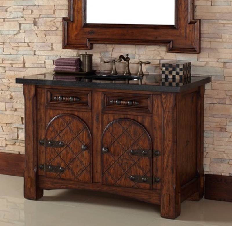 Rustic bathroom vanities 11