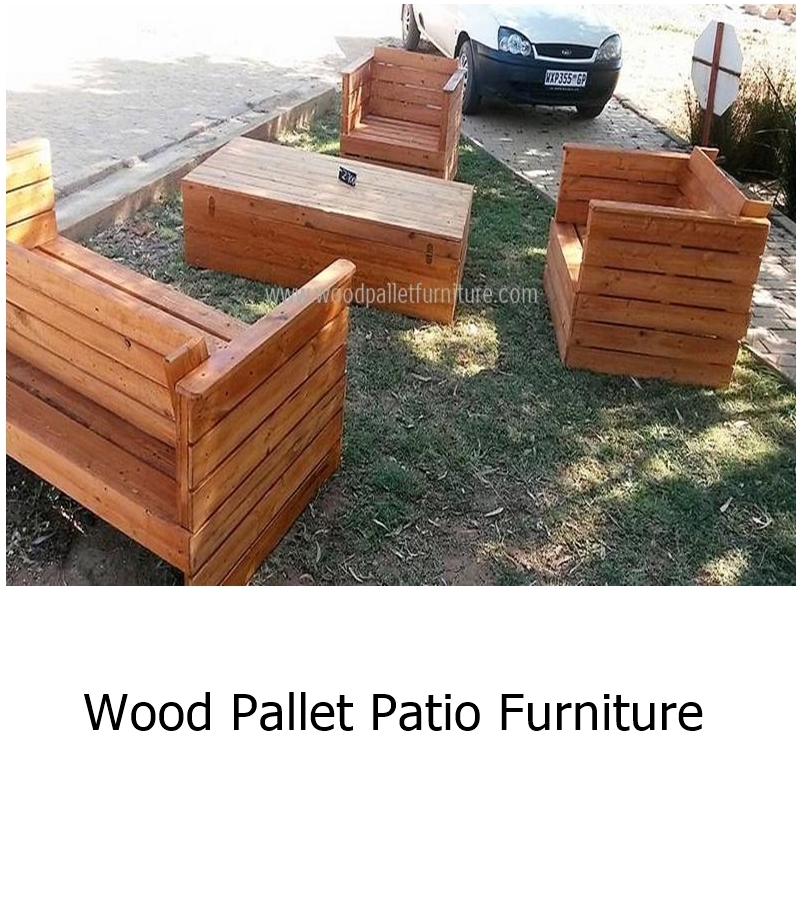 Wood pallet patio furniture 1