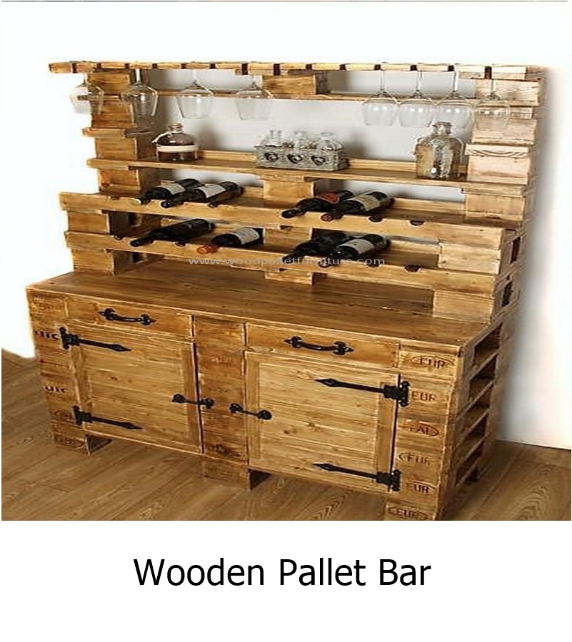 Wooden pallet bar 1