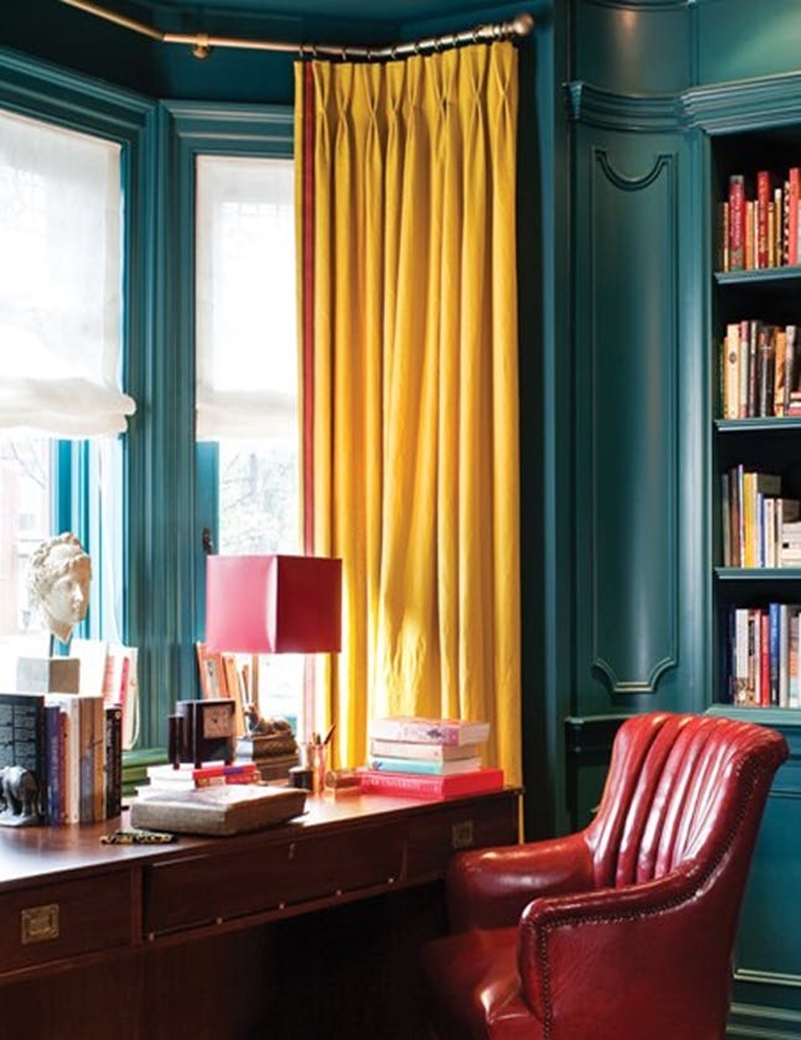 Colorful home office design ideas to brighten up your mood 7