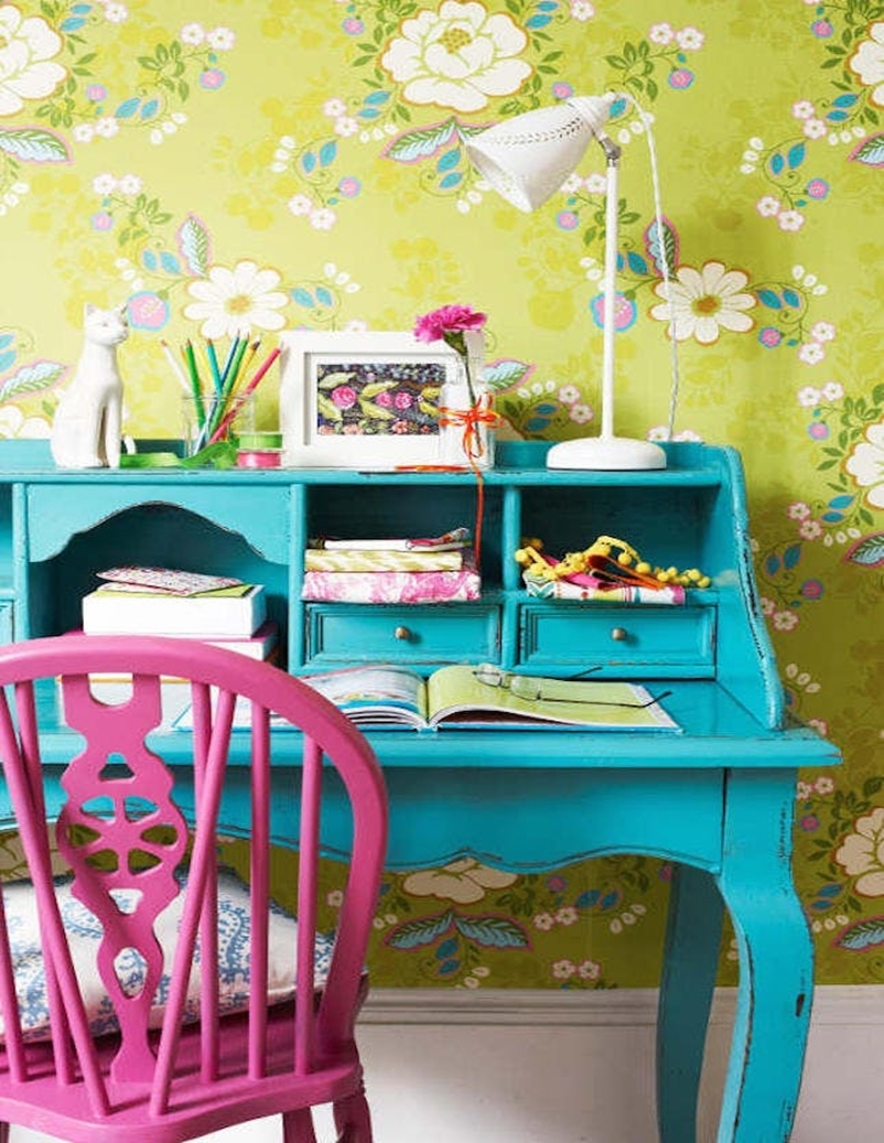 Colorful home office design ideas to brighten up your mood 8