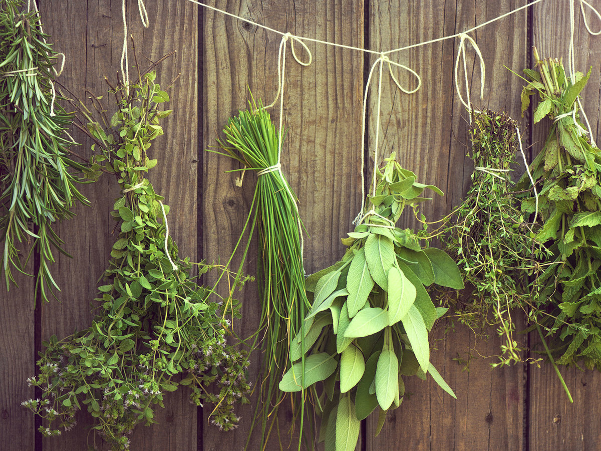 9. hanging herb