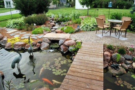 Adding bridge to your pond
