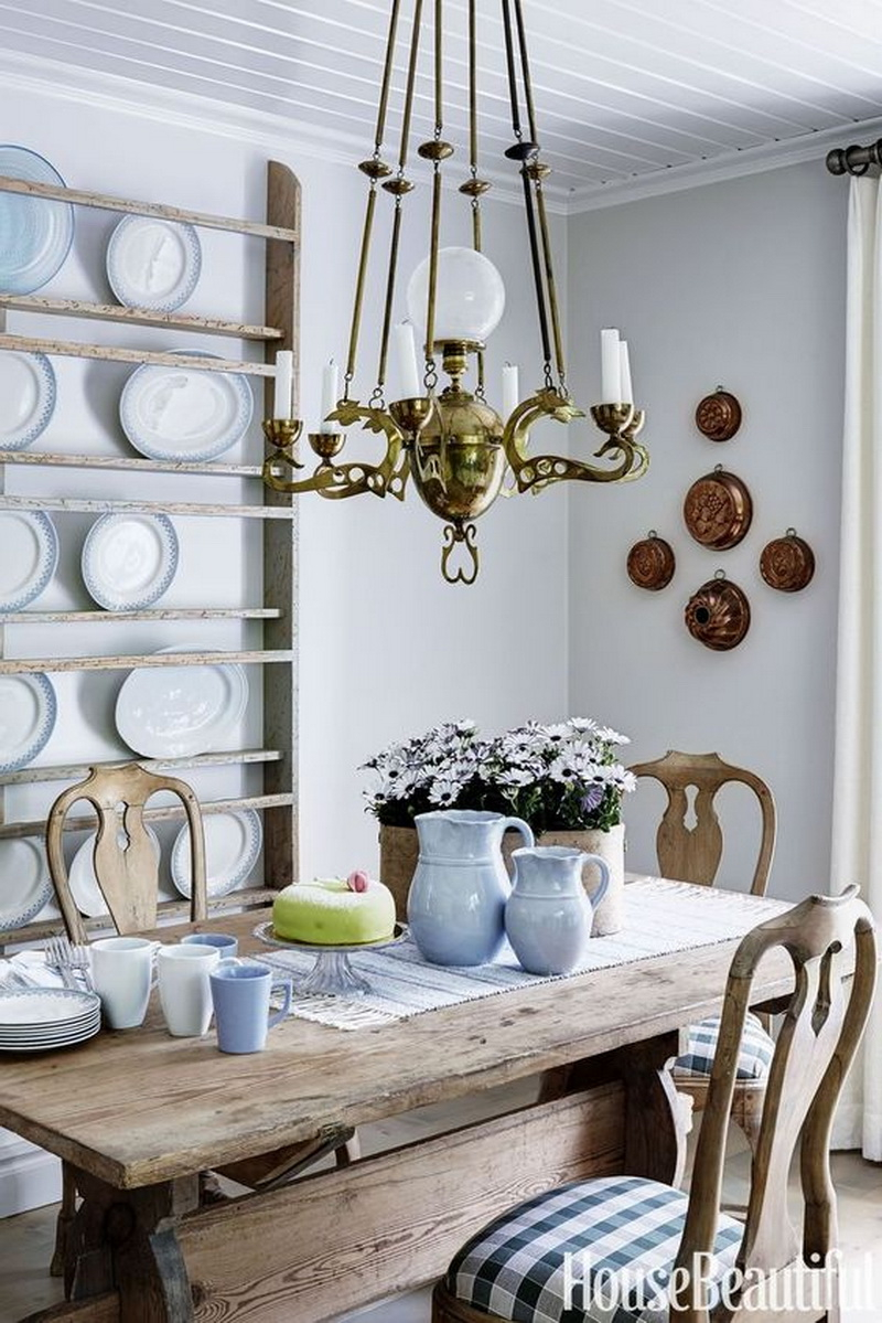 4. plate display on the wall