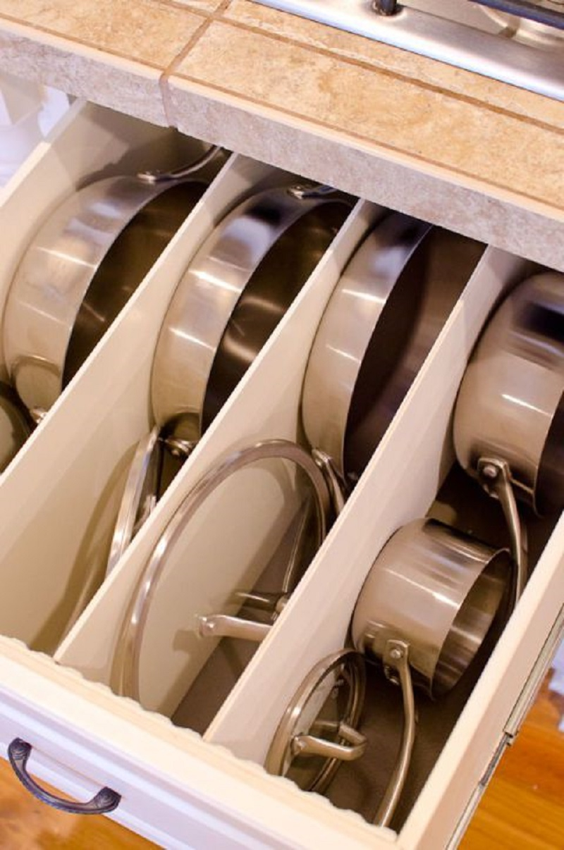 Divide a deep drawer
