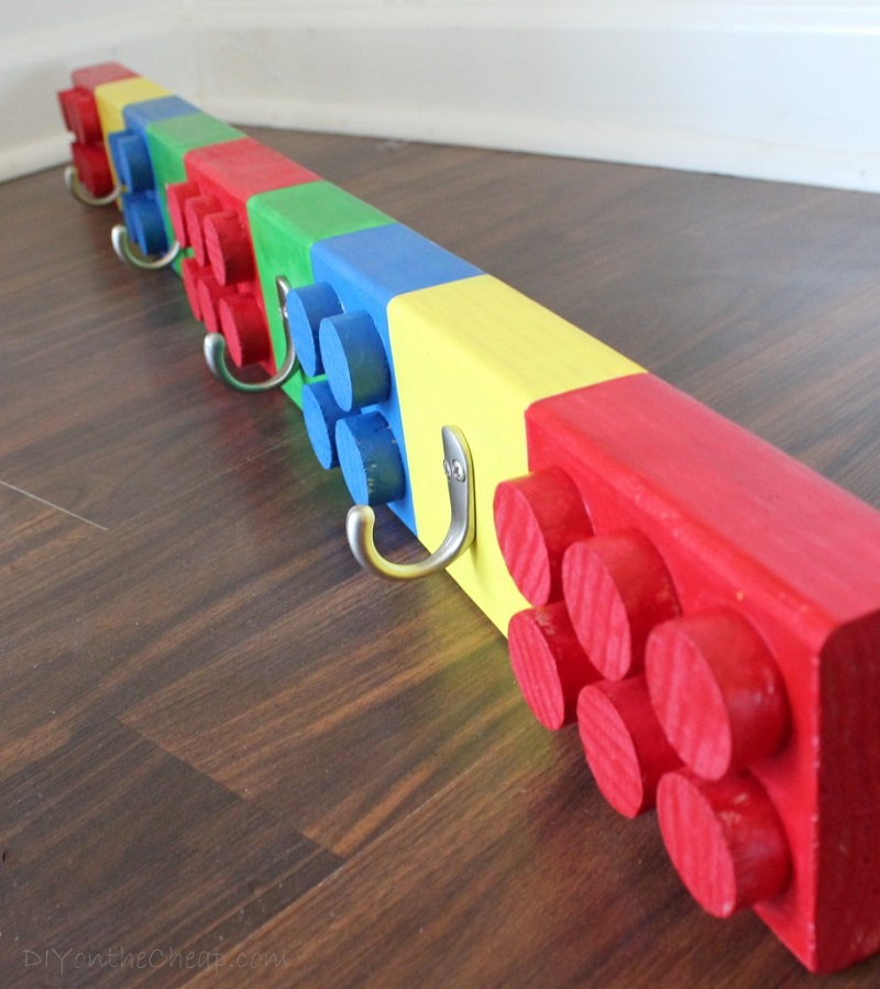 Lego coat rack