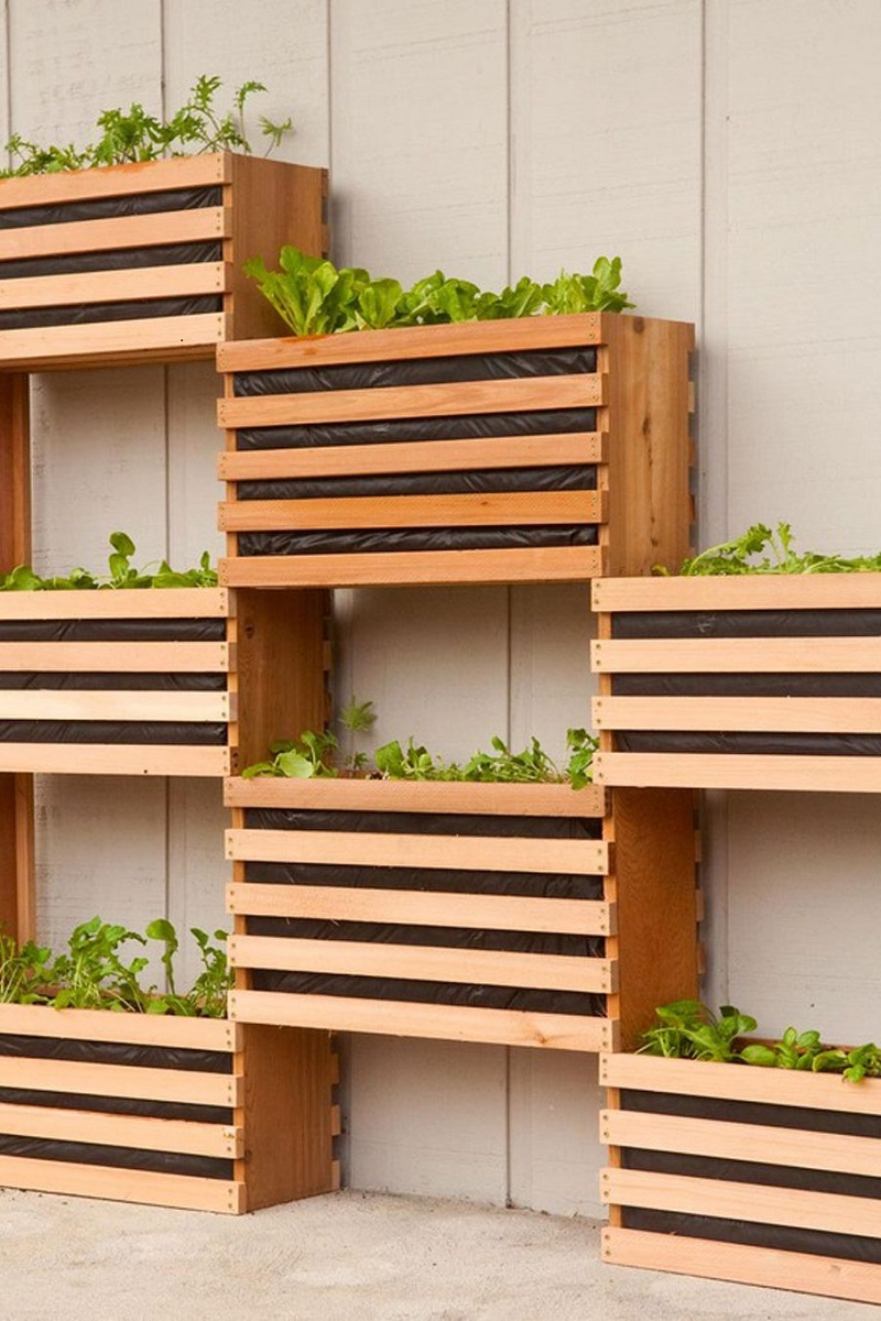 Minimalist vertical garden