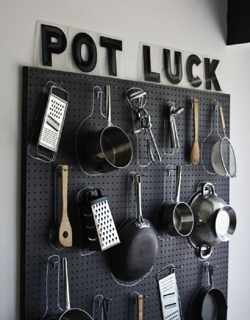 Use a pegboard