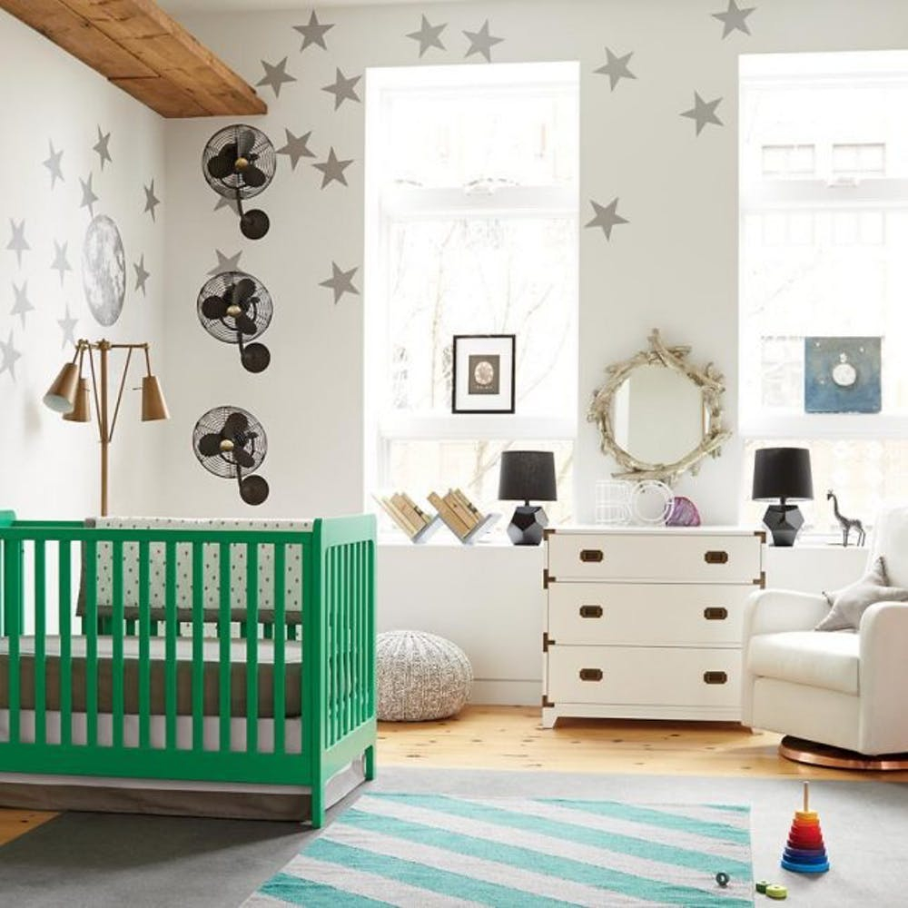 A cheery crib