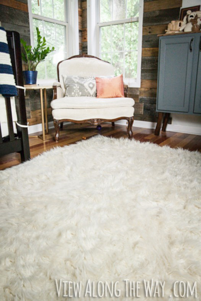 Diy faux fur rug