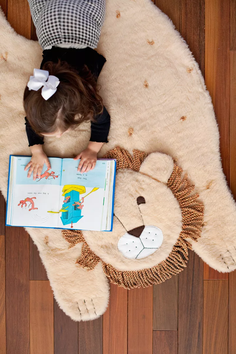 Diy plush animal mat
