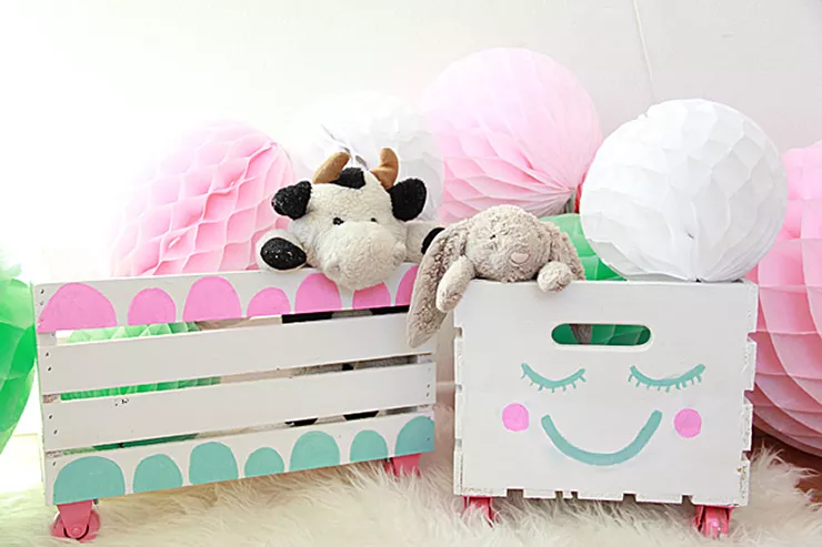 Diy toy storage crates