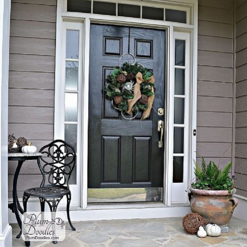 Add wreath on the door