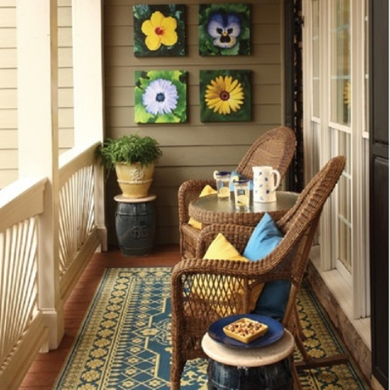 Canvas prints on the wall