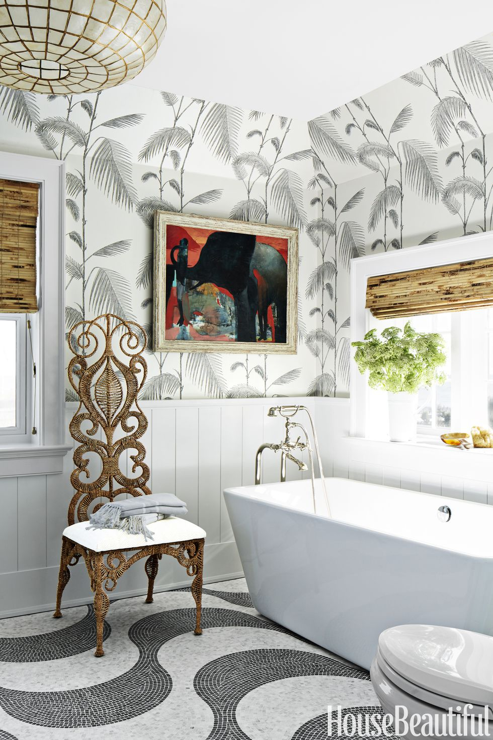 Monochromatic bathroom