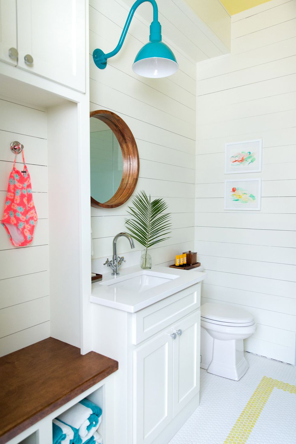 Pool house bathroom