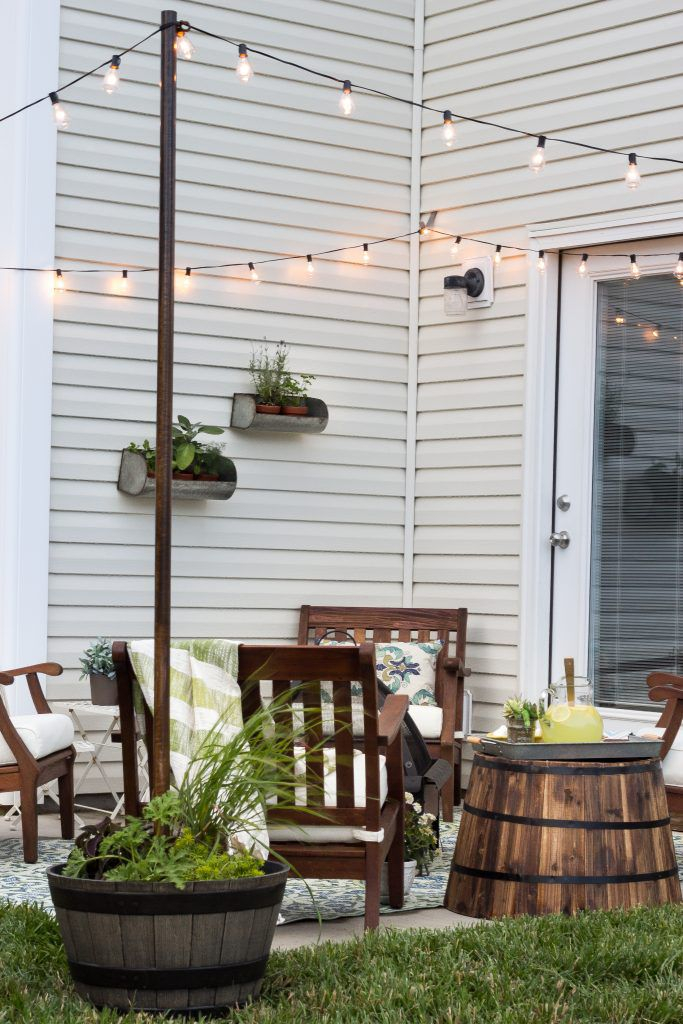 Hang string lights