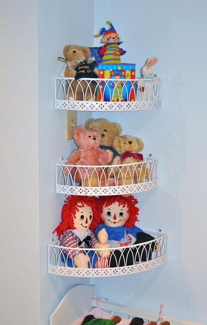 New storage areas for stuffed animals