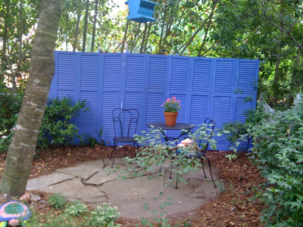 Re-purposed shutter fence