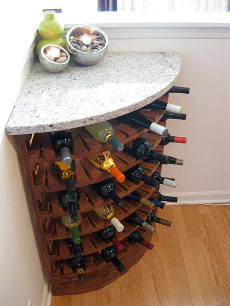 Wine rack that fits in your space