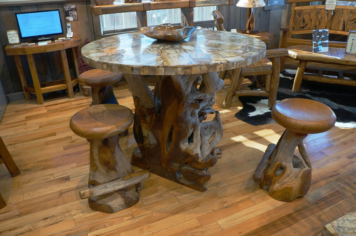 A beautiful teak wood furniture chairs with table mosaic pattern to enjoy your favorite drink