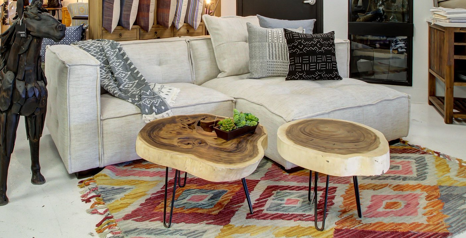 A stunning teak wood furniture coffee table beam eye catching style to your home