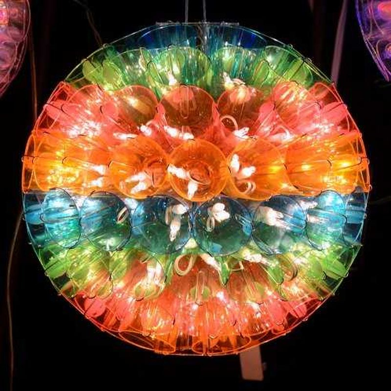 Best garden lighting ideas with led fairy lights sparkling ball to add lighting night gathering event