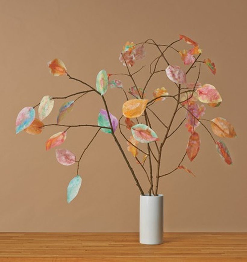 Best unused items crafts ideas with colorful fall leaves to create your class room more beauty