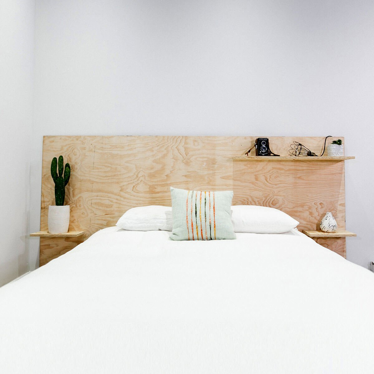 Minimalist plywood furniture head to beautify your room