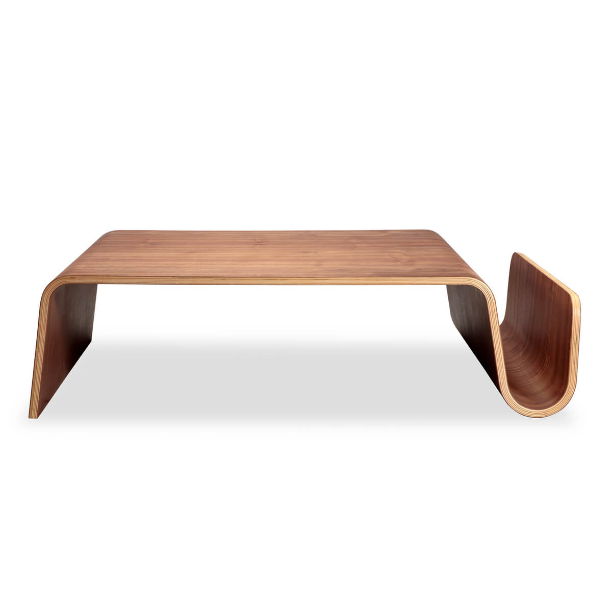 An awesome plywood furniture with its flowing lines and compelling curves for coffee table