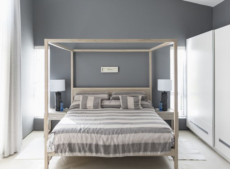 A lovely home paint colors with gray it place as a neutral that not only adds serene sophistication to the bedroom but is also versatile enough to play well with every other color of the rainbow