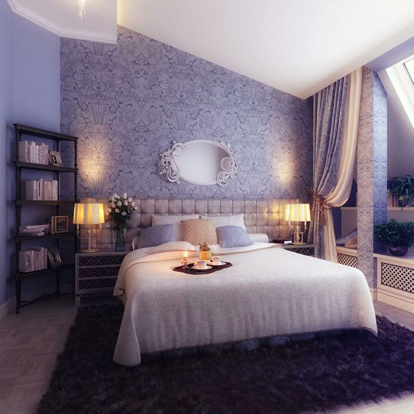 A unique home paint colors with the purple walls or purple furniture can become the masterpiece in completing the personality of your room and change forever its aspect